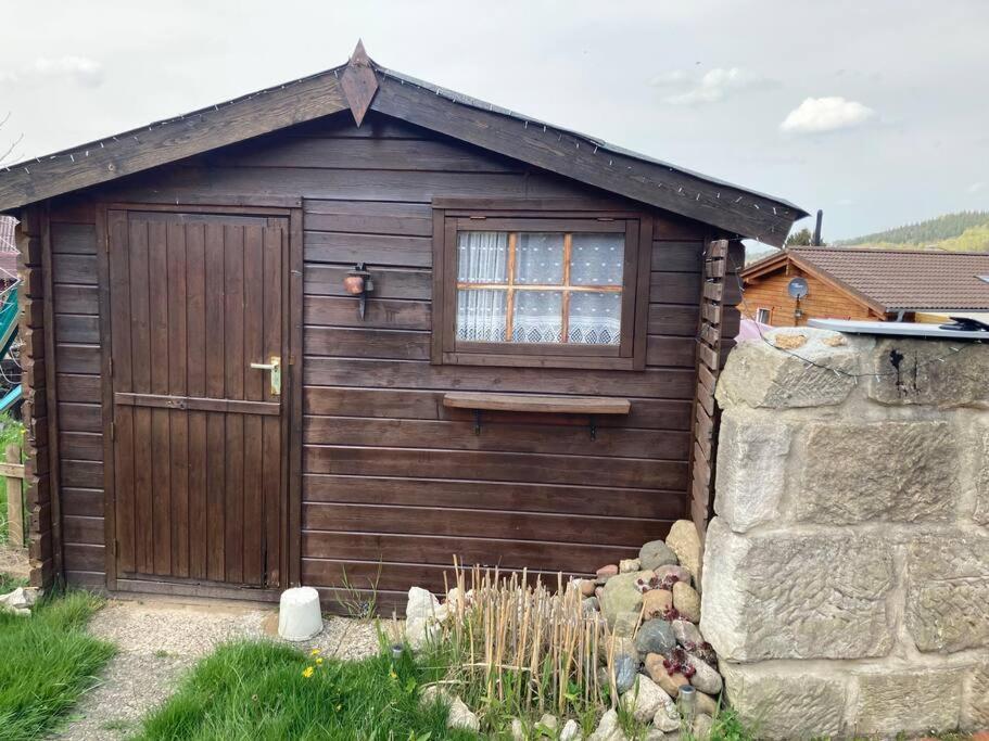 Behagliches Nurdachhaus Im Ferienhausgebiet Langelsheim Exterior foto