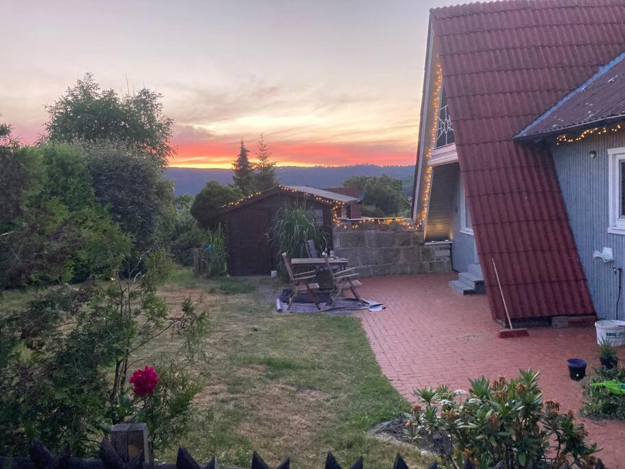 Behagliches Nurdachhaus Im Ferienhausgebiet Langelsheim Exterior foto
